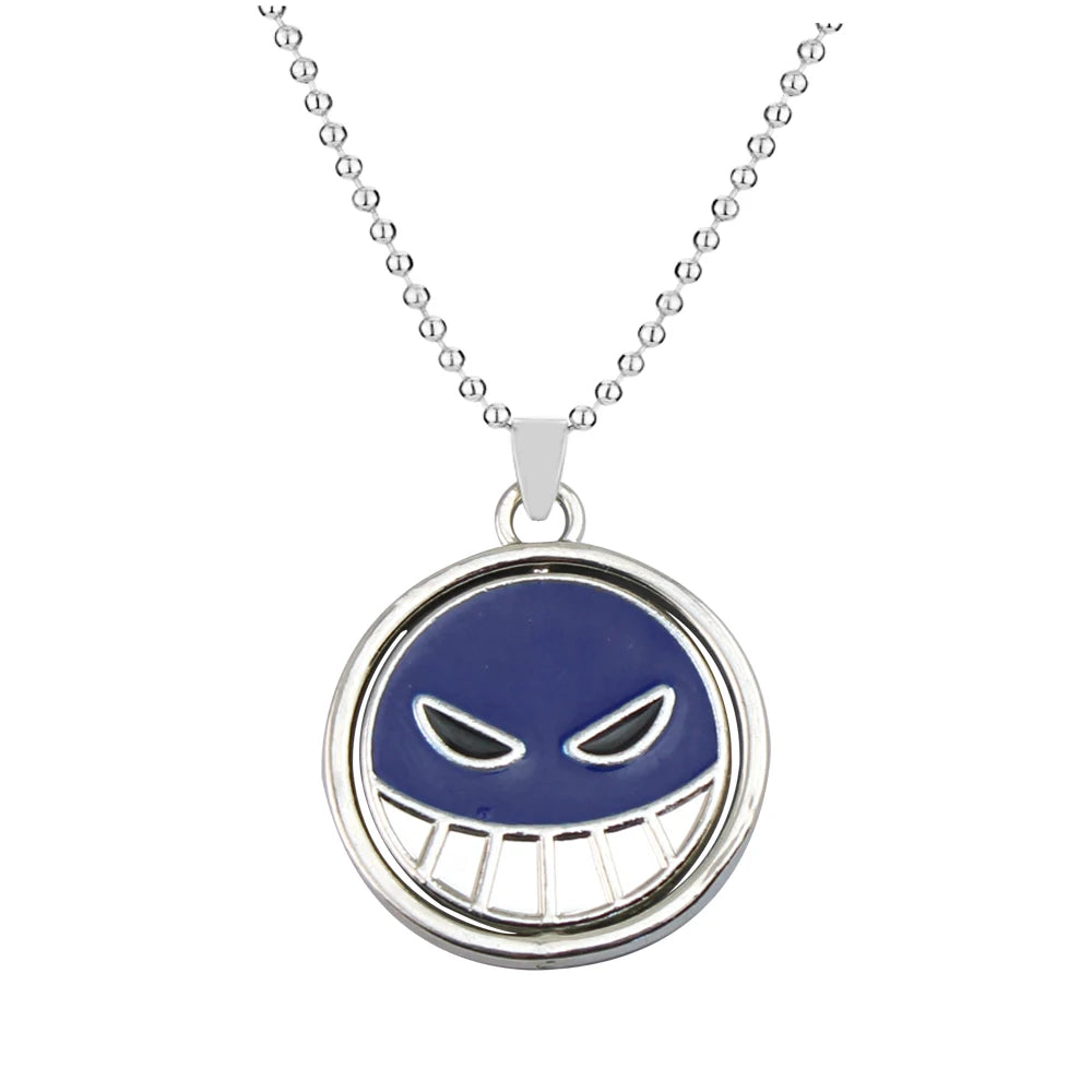 One Piece Necklace Portgas D Ace Keychain