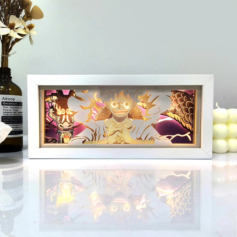 Anime One Piece Shadow Box Light Decoration