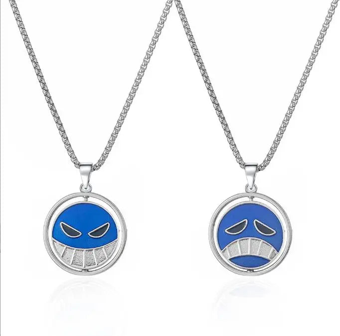 One Piece Necklace Portgas D Ace Keychain
