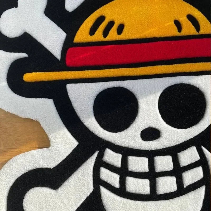 Luffy Straw Hat Flag Carpet