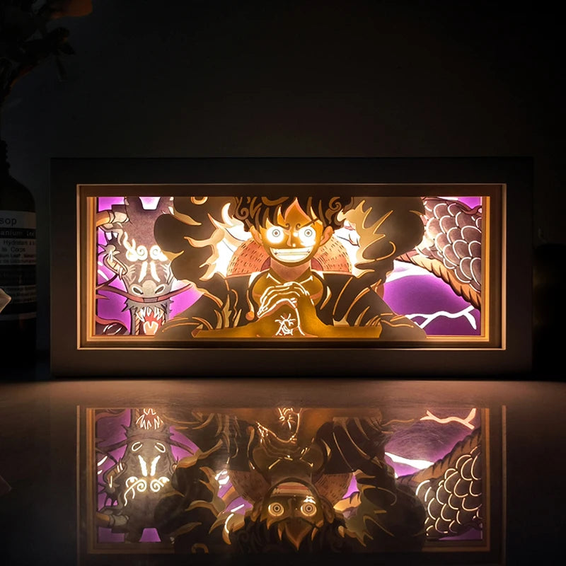 Anime One Piece Shadow Box Light Decoration
