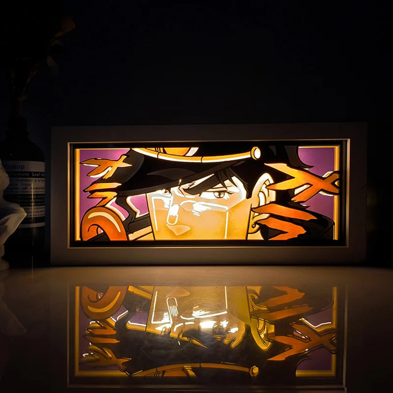 Anime One Piece Shadow Box Light Decoration