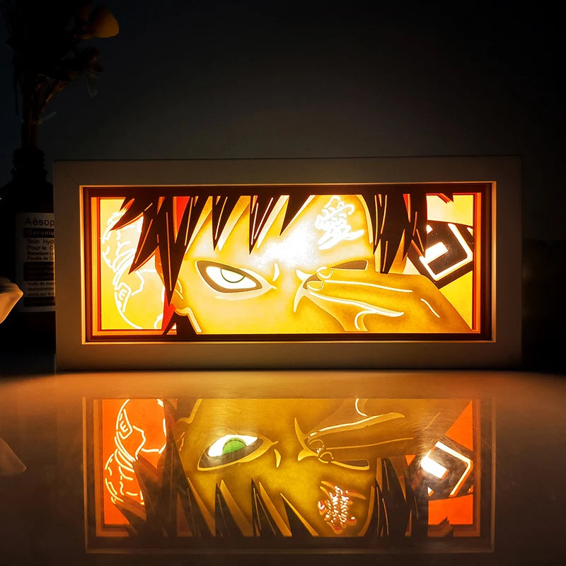 Anime One Piece Shadow Box Light Decoration
