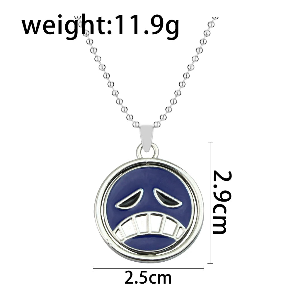 One Piece Necklace Portgas D Ace Keychain