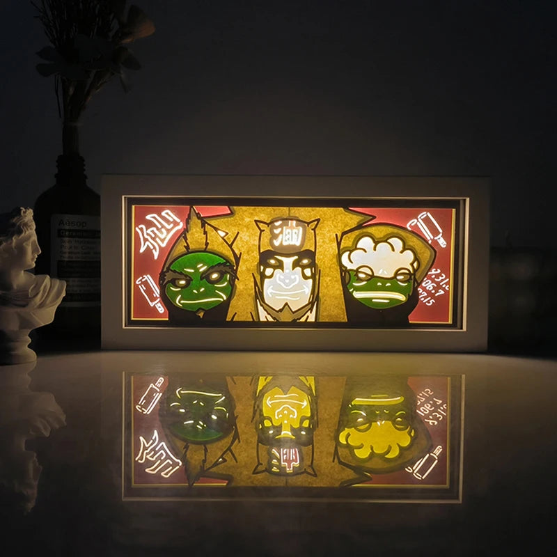 Anime One Piece Shadow Box Light Decoration