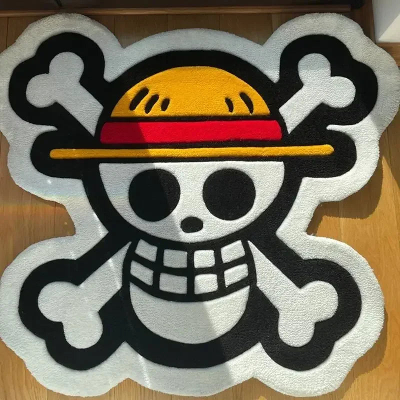 Luffy Straw Hat Flag Carpet