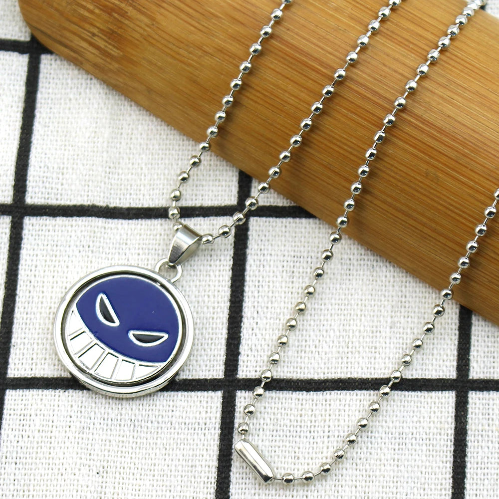 One Piece Necklace Portgas D Ace Keychain