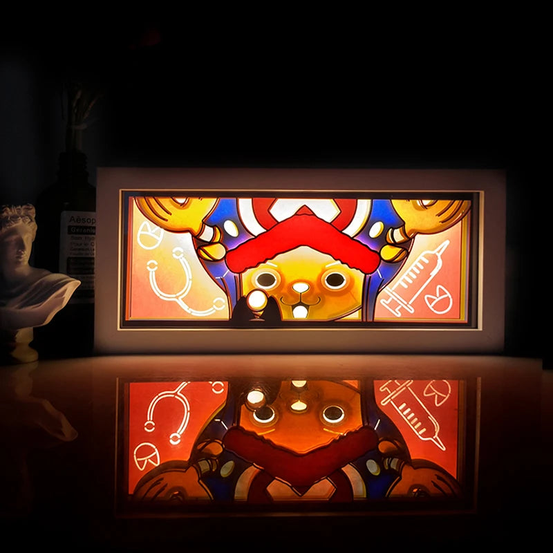 Anime One Piece Shadow Box Light Decoration