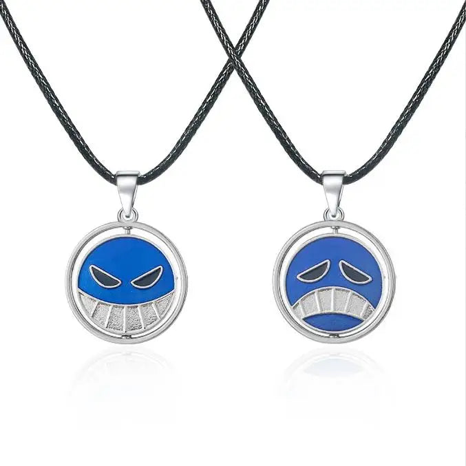One Piece Necklace Portgas D Ace Keychain