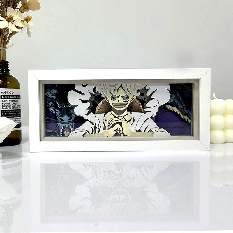 Anime One Piece Shadow Box Light Decoration