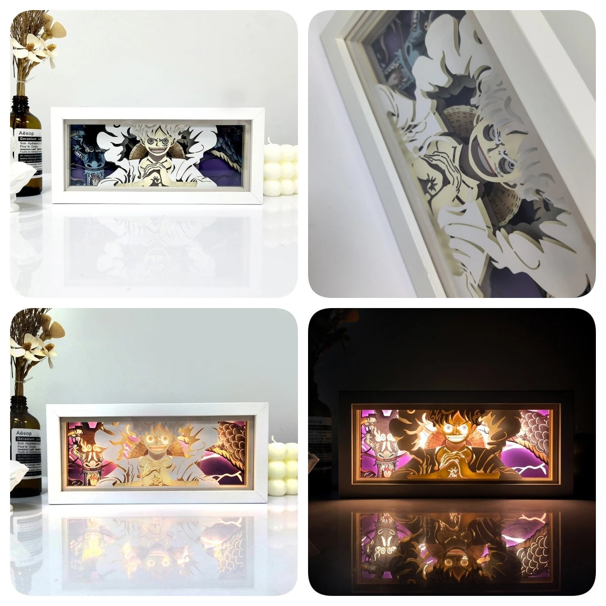 Anime One Piece Shadow Box Light Decoration