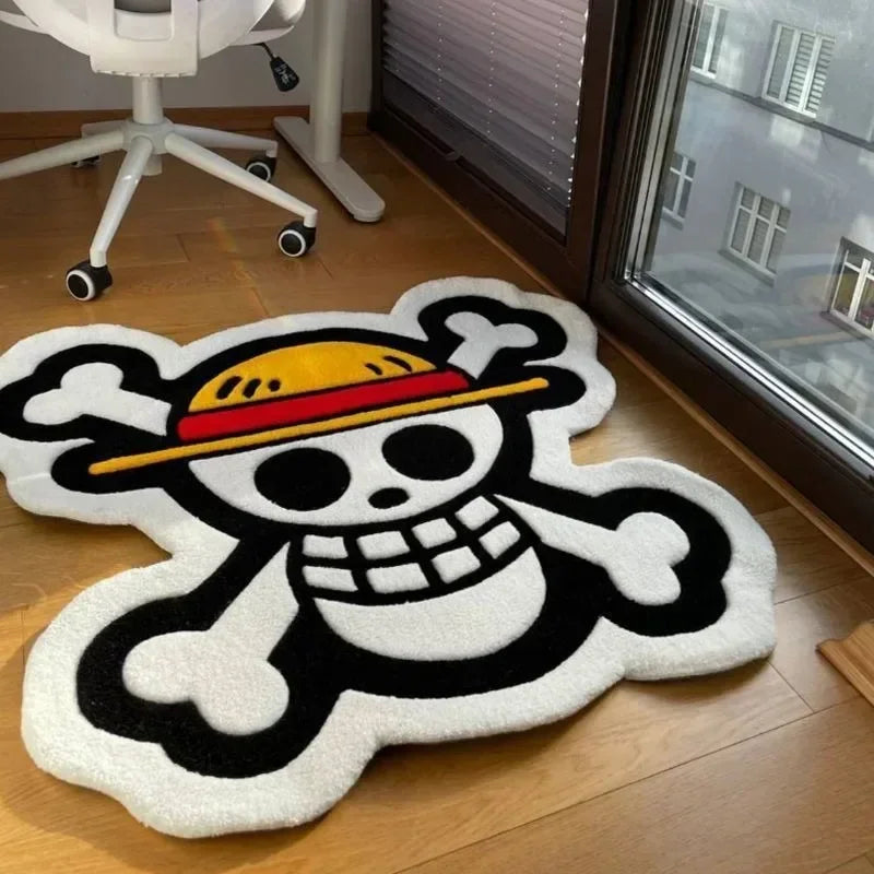 Luffy Straw Hat Flag Carpet